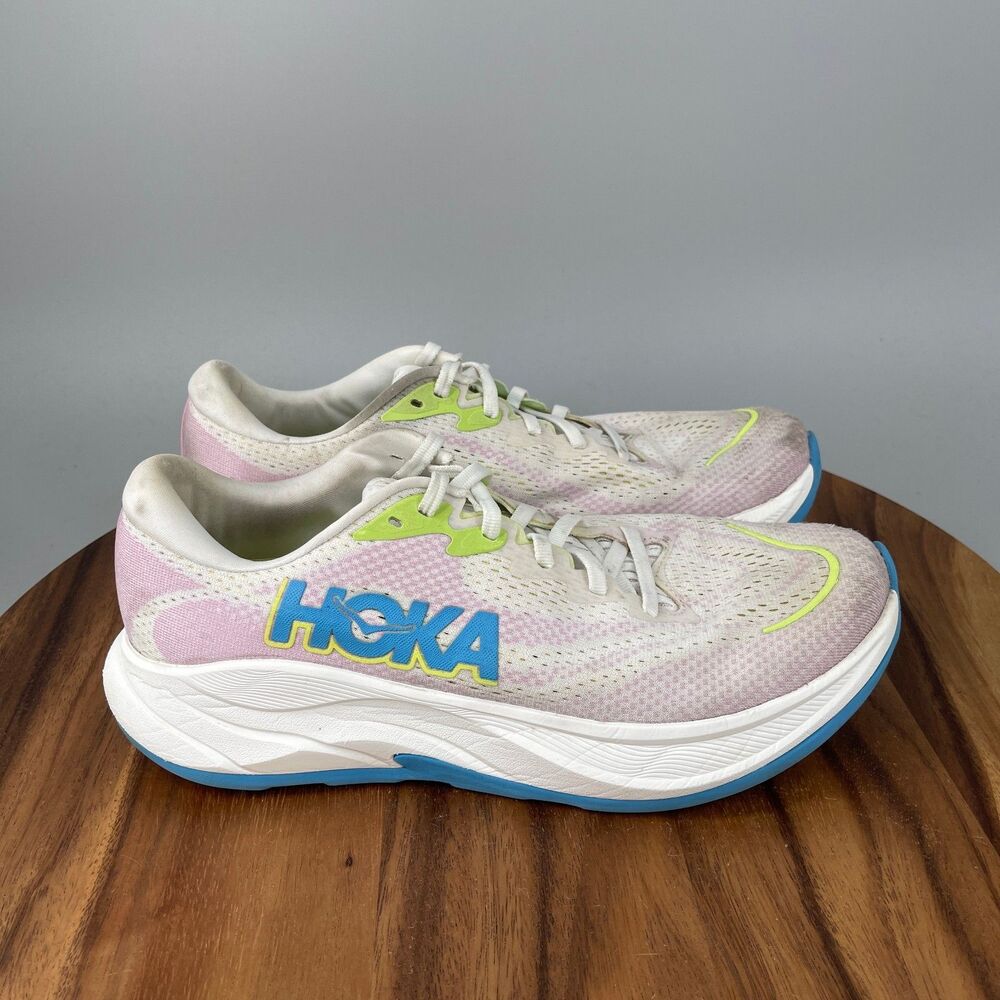 Hoka One One Rincon 4 Shoes Womens Size 9 B White Running Comfort Walking Gym